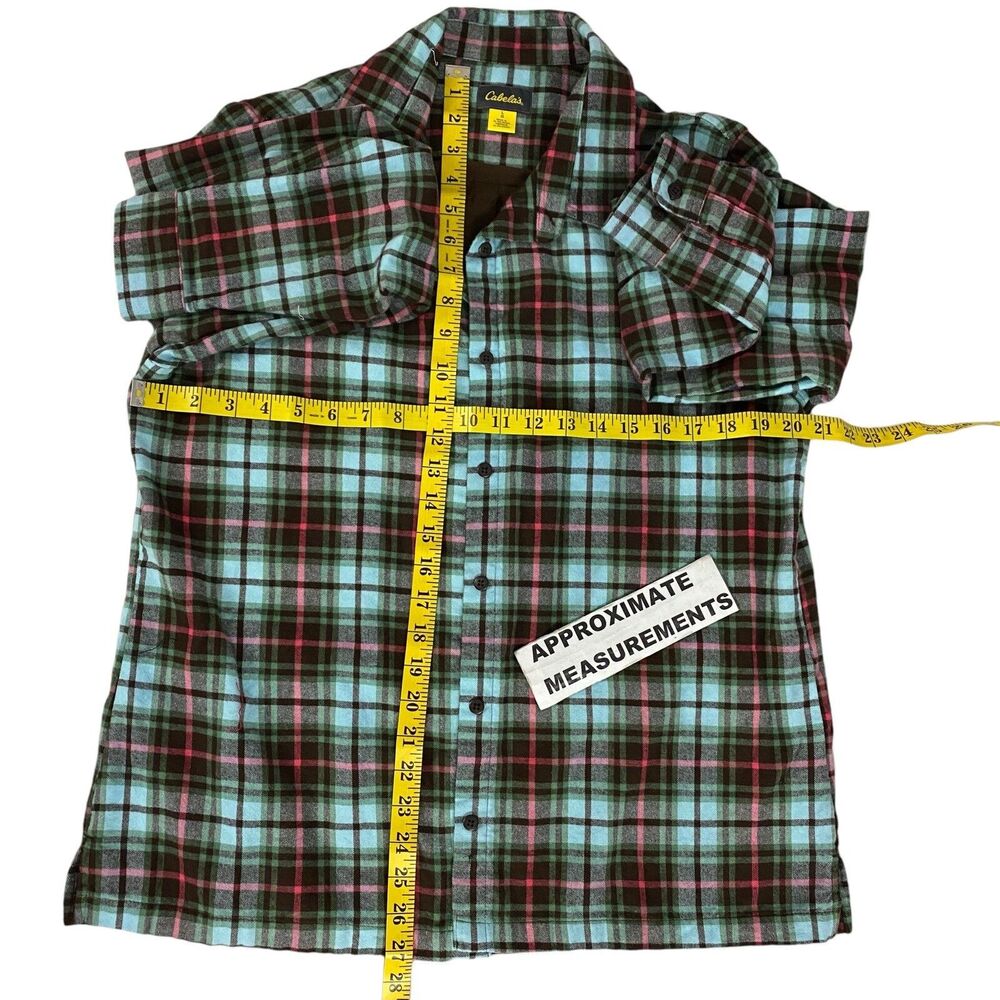 Upcycled Flannel Shirt Womens Large Shacket Hunting Green Country Grunge Camp - Picture 4 of 16